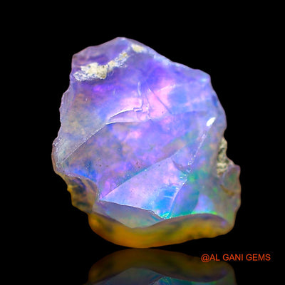 1.00 Cts Natural Ethiopian Fire Opal Loose Gemstone Fancy Rough 11x8x6 mm E-592