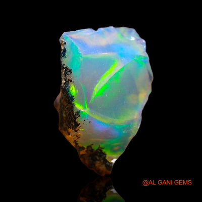 1.00 Cts Natural Ethiopian Fire Opal Fancy Rough Loose Gemstone For Jewelry 11x7x6 mm E-593