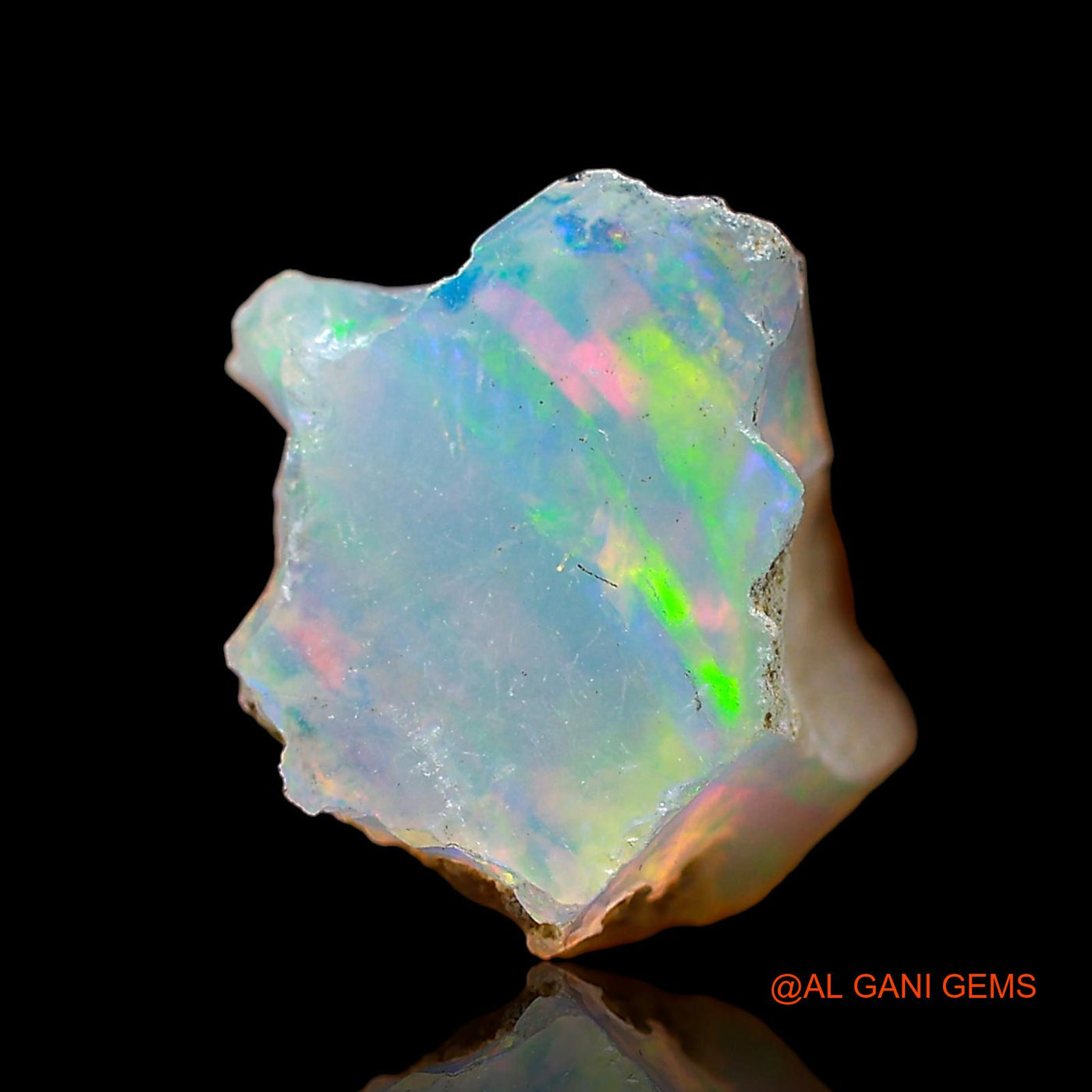 2.00 Cts Natural Ethiopian Fire Opal Loose Gemstone Fancy Rough 10x7x7 mm E-594