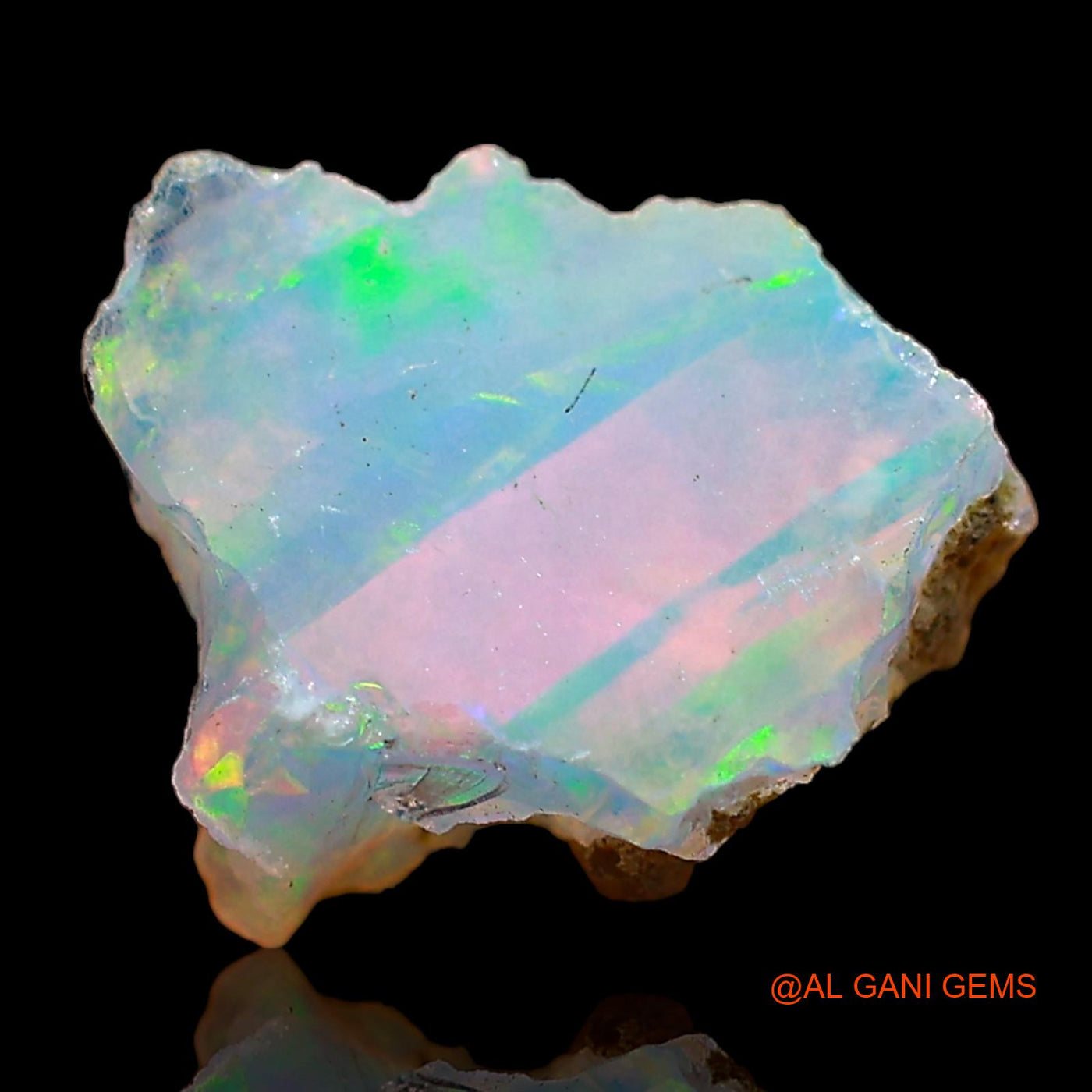 2.00 Cts Natural Ethiopian Fire Opal Loose Gemstone Fancy Rough 10x7x7 mm E-594