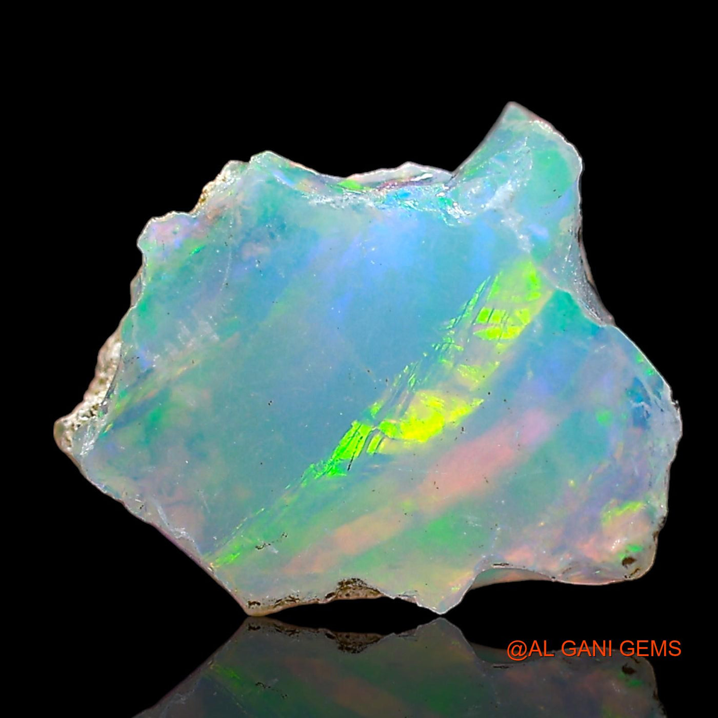 2.00 Cts Natural Ethiopian Fire Opal Loose Gemstone Fancy Rough 10x7x7 mm E-594
