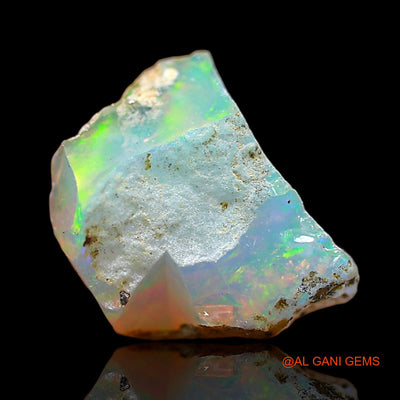 2.00 Cts Natural Ethiopian Fire Opal Loose Gemstone Fancy Rough 10x7x7 mm E-594