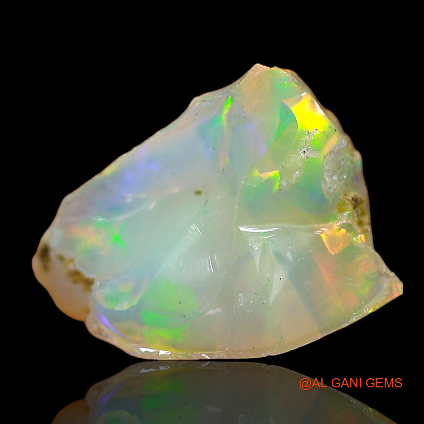 2.00 Cts Natural Ethiopian Fire Opal Loose Gemstone Fancy Rough 10x7x6 mm E-595