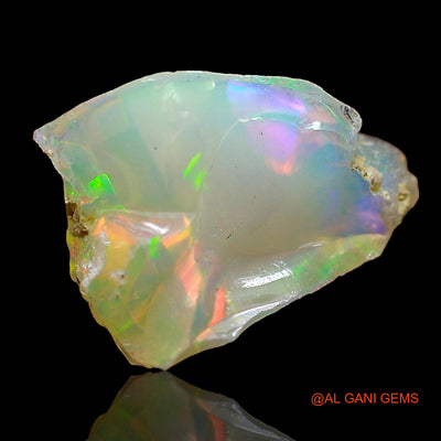 2.00 Cts Natural Ethiopian Fire Opal Loose Gemstone Fancy Rough 10x7x6 mm E-595