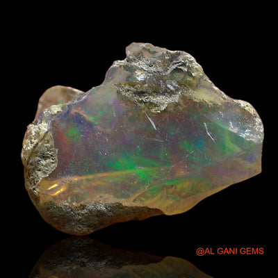 1.00 Cts Natural Ethiopian Fire Opal Fancy Rough Loose Gemstone For Jewelry 11x7x3 mm E-596