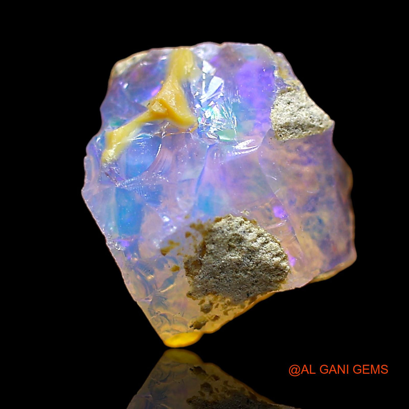 2.00 Cts Natural Ethiopian Fire Opal Fancy Rough Loose Gemstone For Jewelry 10x8x6 mm E-597