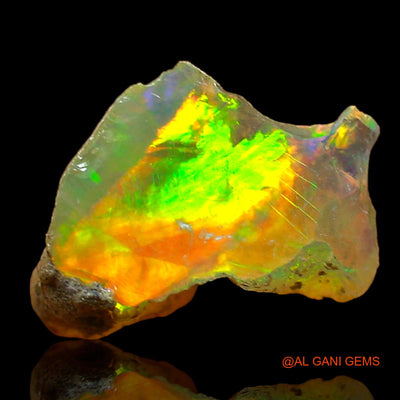 1.00 Cts Unheated Ethiopian Fire Opal Loose Gemstone Fancy Rough Natural 10x8x6 mm E-598
