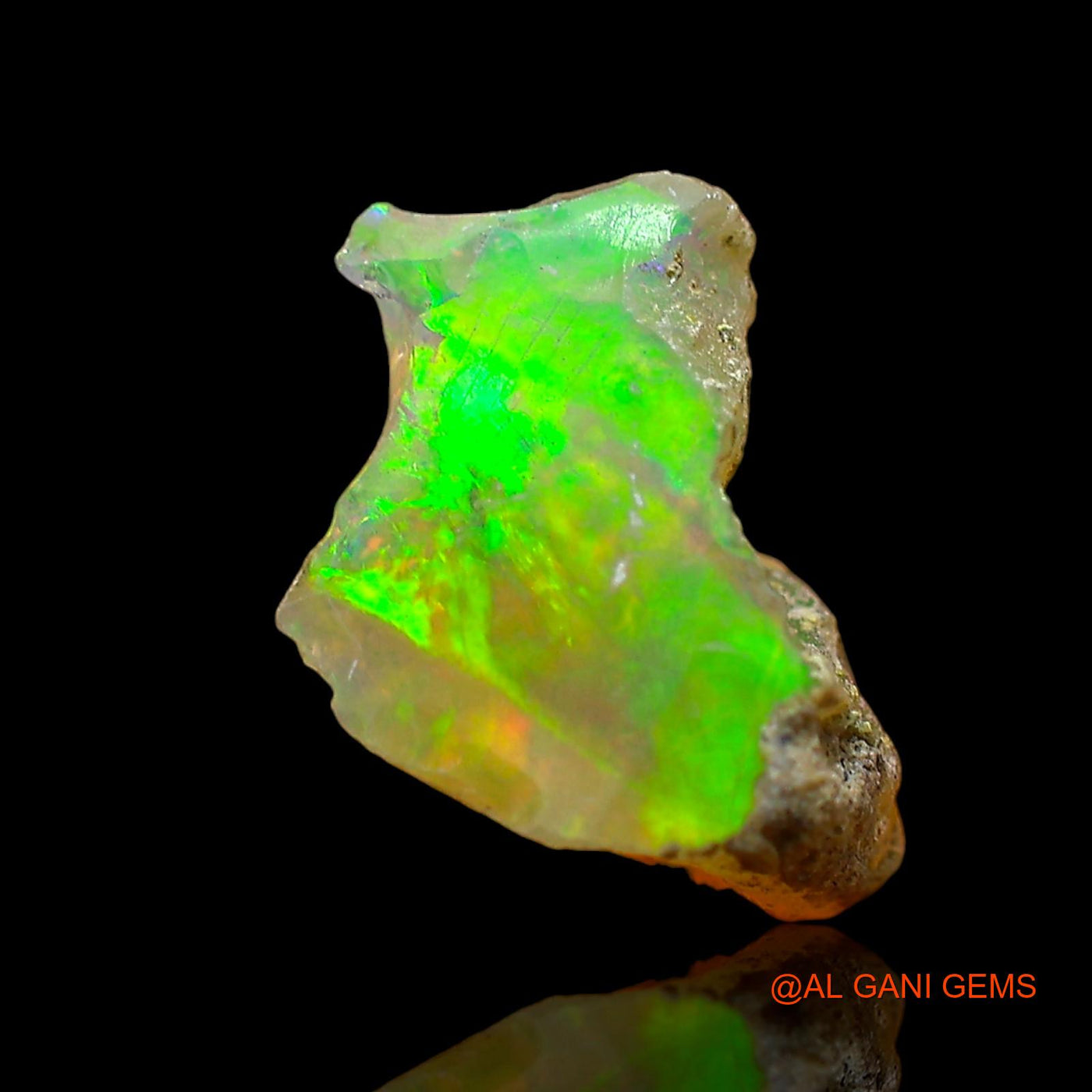 1.00 Cts Unheated Ethiopian Fire Opal Loose Gemstone Fancy Rough Natural 10x8x6 mm E-598