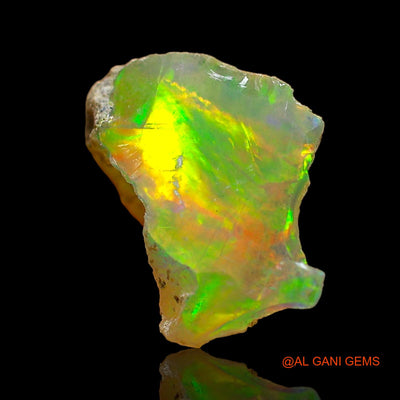 1.00 Cts Unheated Ethiopian Fire Opal Loose Gemstone Fancy Rough Natural 10x8x6 mm E-598