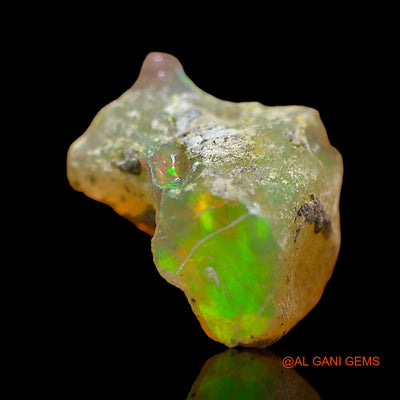 1.00 Cts Unheated Ethiopian Fire Opal Loose Gemstone Fancy Rough Natural 10x8x6 mm E-598