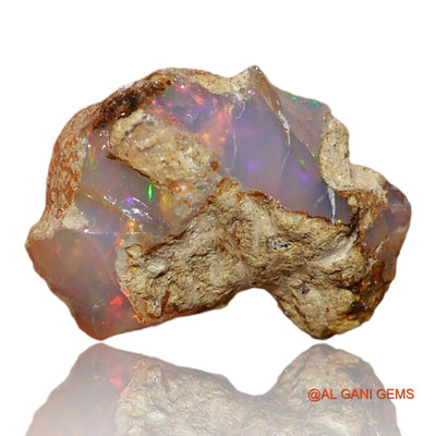 Natural Untreated Fire Opal Loose Gemstone Fancy Rough From Ethiopia 3.50 Cts 15x11x6 mm E-59