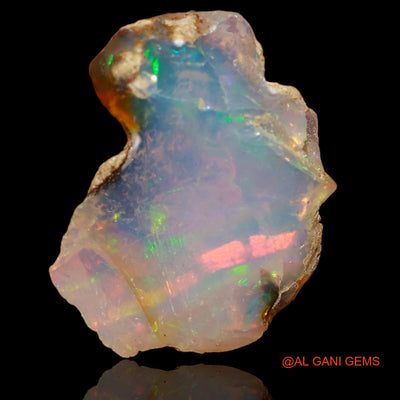 Natural Untreated Fire Opal Loose Gemstone Fancy Rough From Ethiopia 3.50 Cts 15x11x6 mm E-59