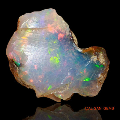 Natural Untreated Fire Opal Loose Gemstone Fancy Rough From Ethiopia 3.50 Cts 15x11x6 mm E-59