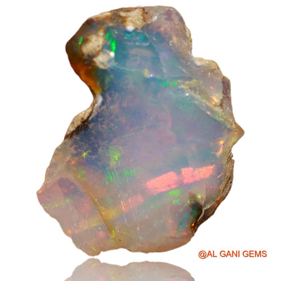Natural Untreated Fire Opal Loose Gemstone Fancy Rough From Ethiopia 3.50 Cts 15x11x6 mm E-59
