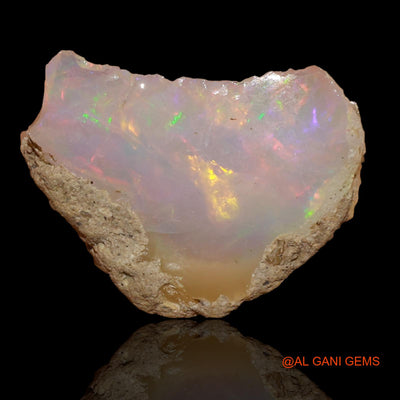 3.00 Cts Natural Ethiopian Fire Opal Loose Gemstone Fancy Rough 18x13x4 mm E-5
