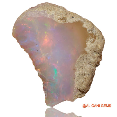 3.00 Cts Natural Ethiopian Fire Opal Loose Gemstone Fancy Rough 18x13x4 mm E-5