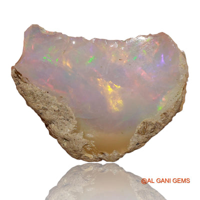 3.00 Cts Natural Ethiopian Fire Opal Loose Gemstone Fancy Rough 18x13x4 mm E-5