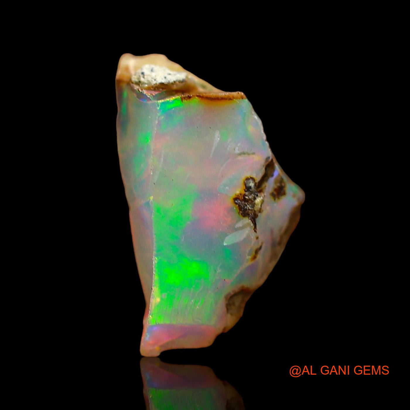 1.00 Cts Natural Ethiopian Fire Opal Fancy Rough Loose Gemstone For Jewelry 11x7x6 mm E-600