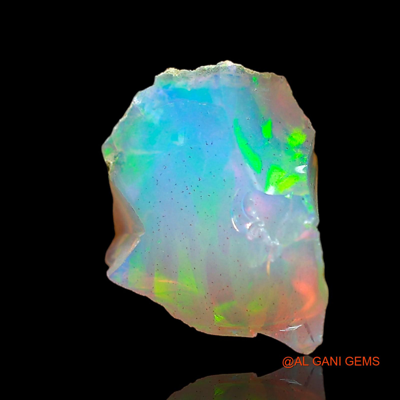 1.00 Cts Natural Ethiopian Fire Opal Fancy Rough Loose Gemstone For Jewelry 11x9x5 mm E-601