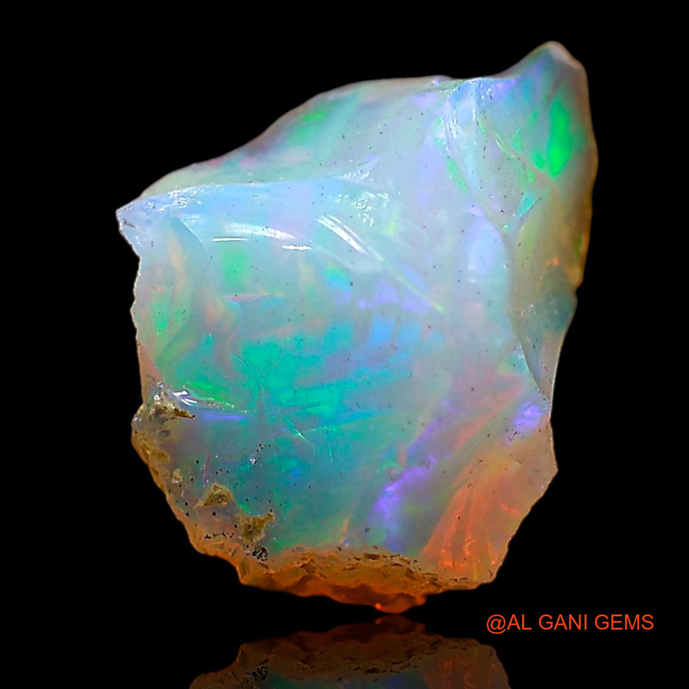 1.00 Cts Natural Ethiopian Fire Opal Fancy Rough Loose Gemstone For Jewelry 11x9x5 mm E-601