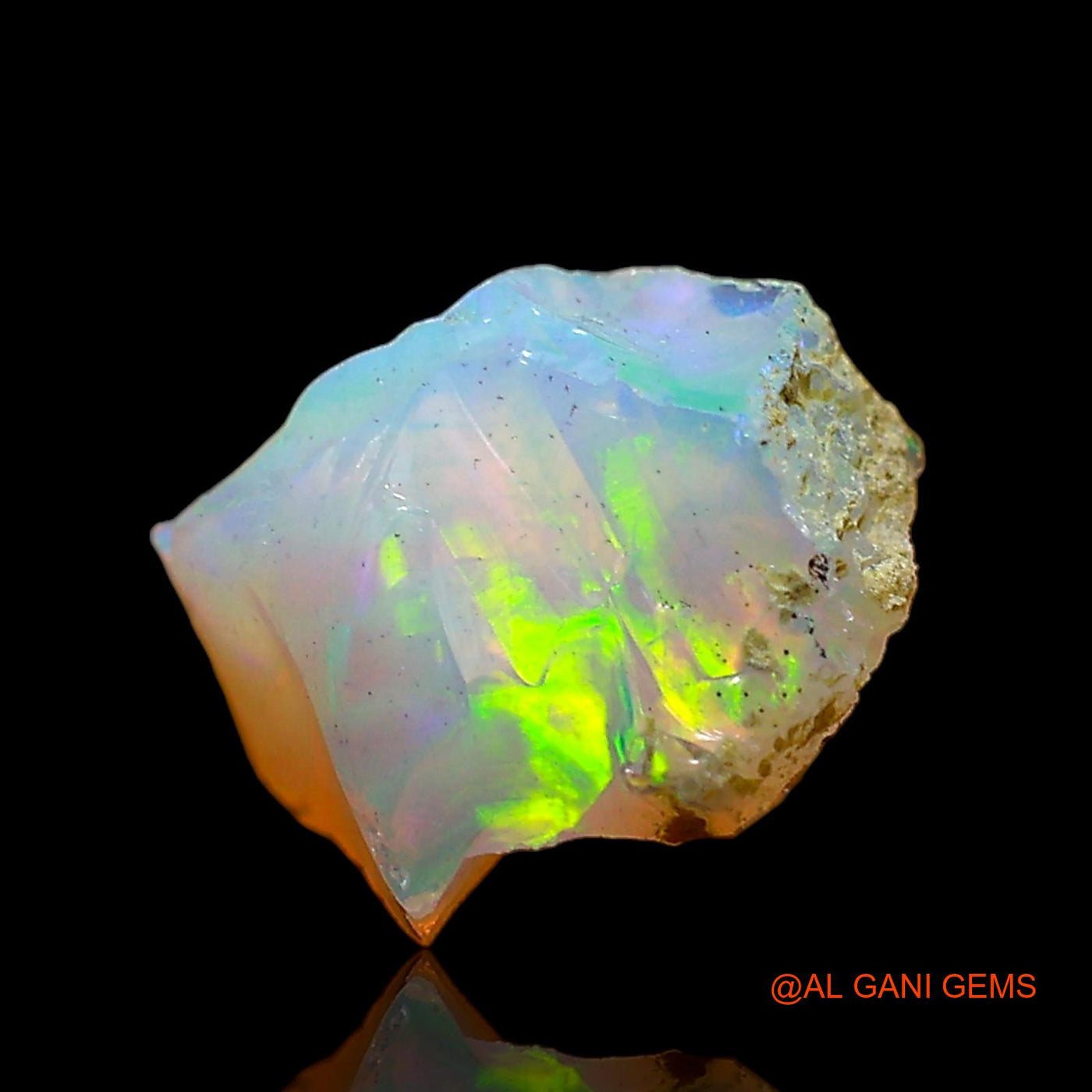 1.00 Cts Natural Ethiopian Fire Opal Fancy Rough Loose Gemstone For Jewelry 11x9x5 mm E-601