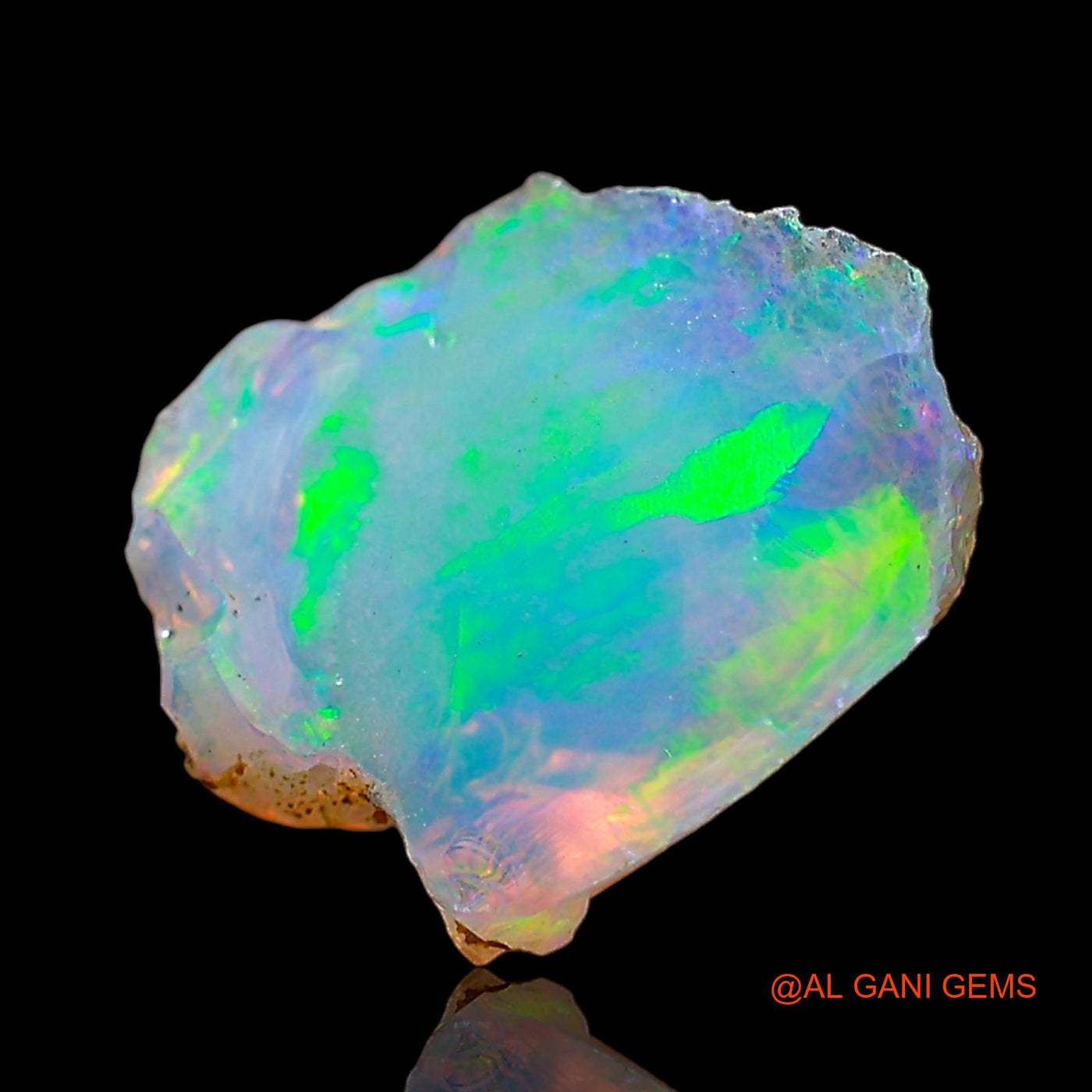 1.00 Cts Unheated Ethiopian Fire Opal Loose Gemstone Fancy Rough Natural 11x9x4 mm E-602