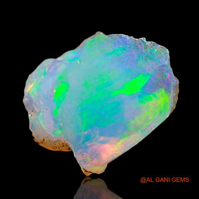 1.00 Cts Unheated Ethiopian Fire Opal Loose Gemstone Fancy Rough Natural 11x9x4 mm E-602