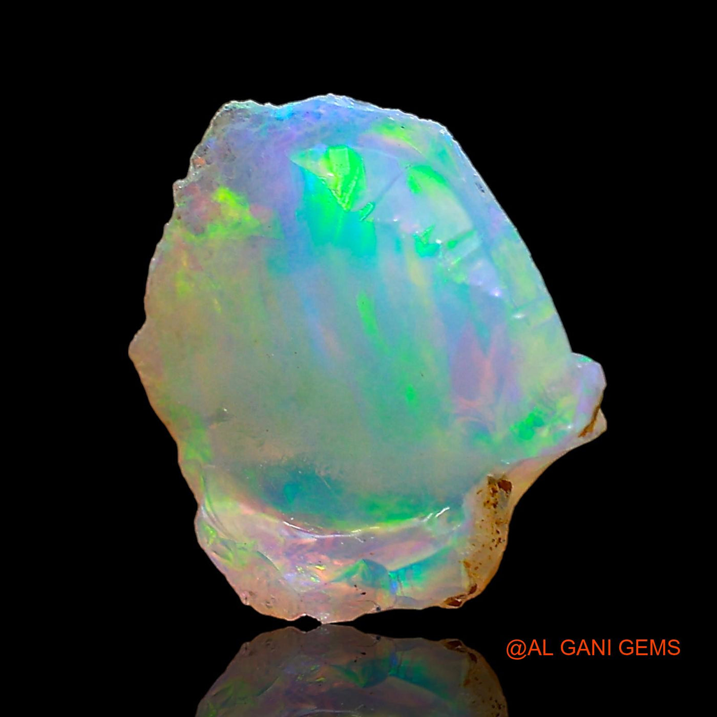 1.00 Cts Unheated Ethiopian Fire Opal Loose Gemstone Fancy Rough Natural 11x9x4 mm E-602
