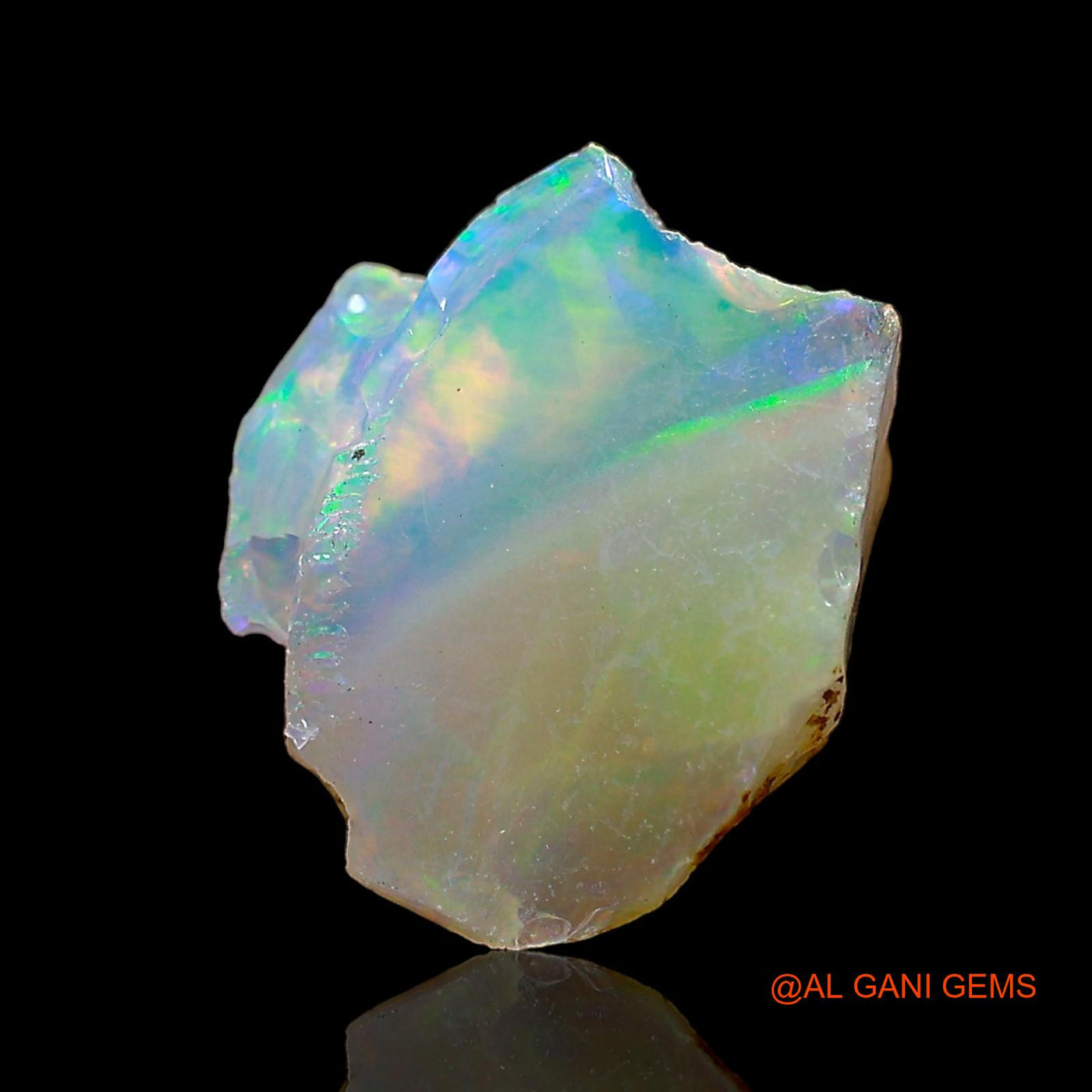 1.00 Cts Natural Ethiopian Fire Opal Loose Gemstone Fancy Rough 10x9x4 mm E-603