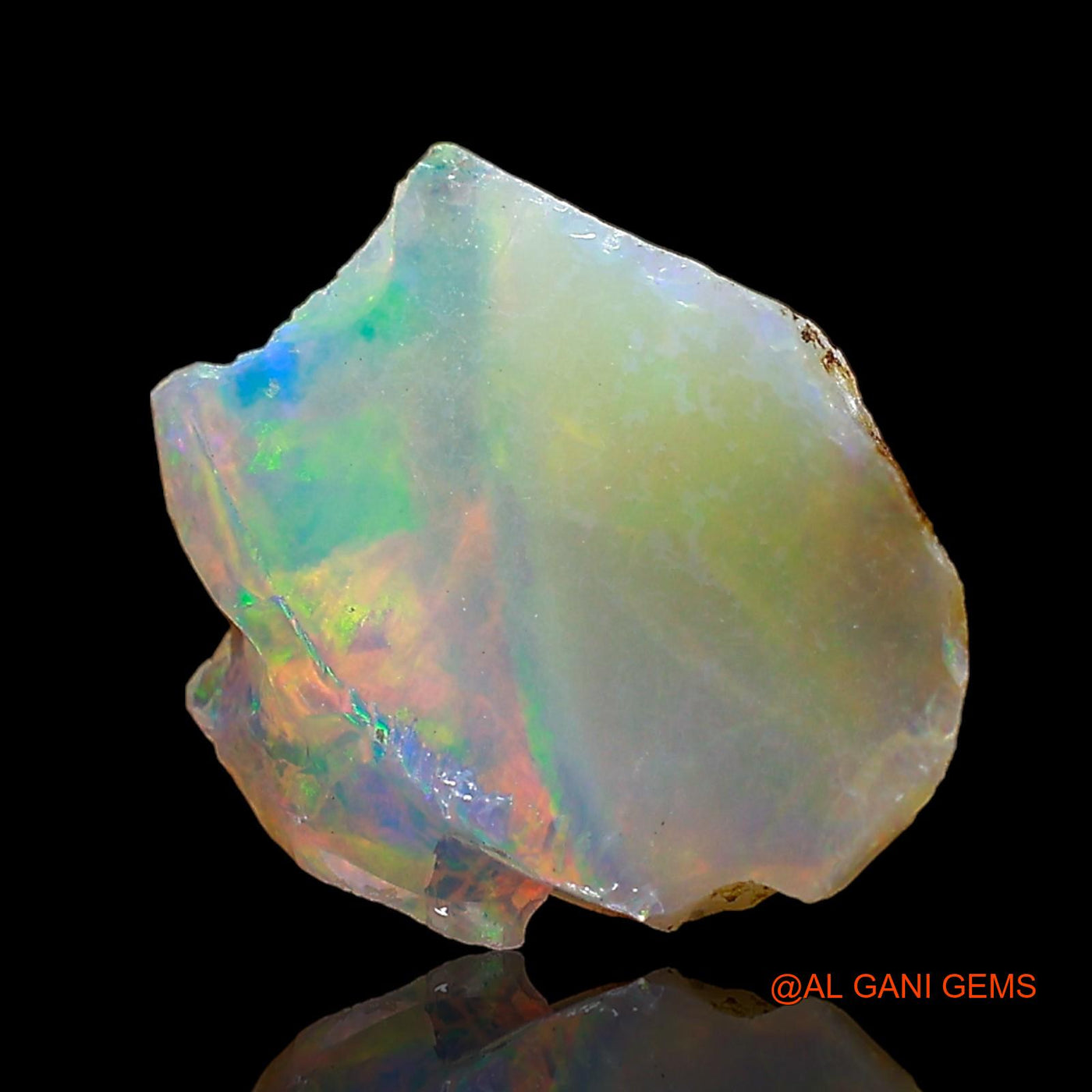 1.00 Cts Natural Ethiopian Fire Opal Loose Gemstone Fancy Rough 10x9x4 mm E-603