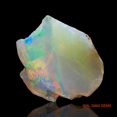 1.00 Cts Natural Ethiopian Fire Opal Loose Gemstone Fancy Rough 10x9x4 mm E-603