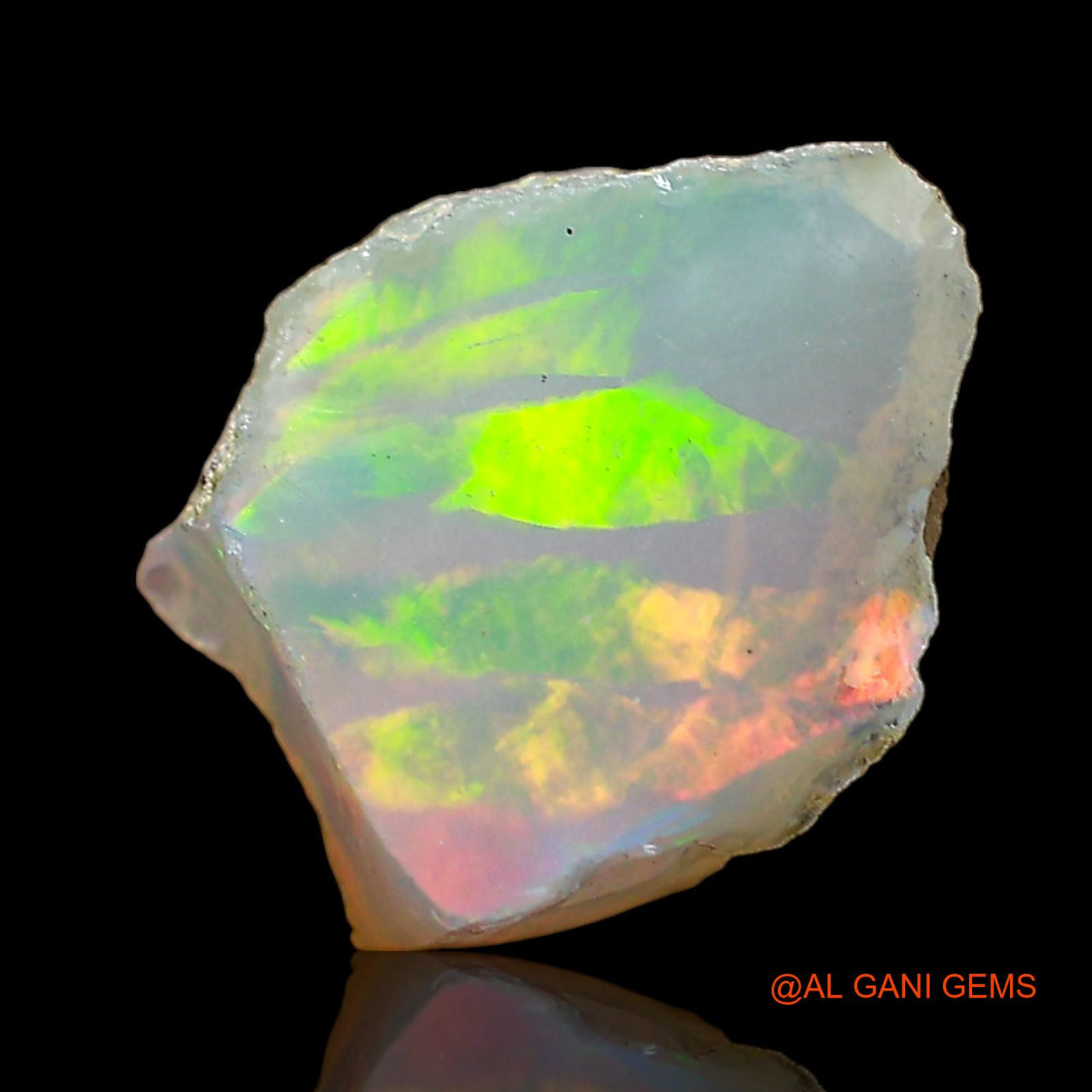 2.00 Cts Natural Ethiopian Fire Opal Fancy Rough Loose Gemstone For Jewelry 10x8x6 mm E-604