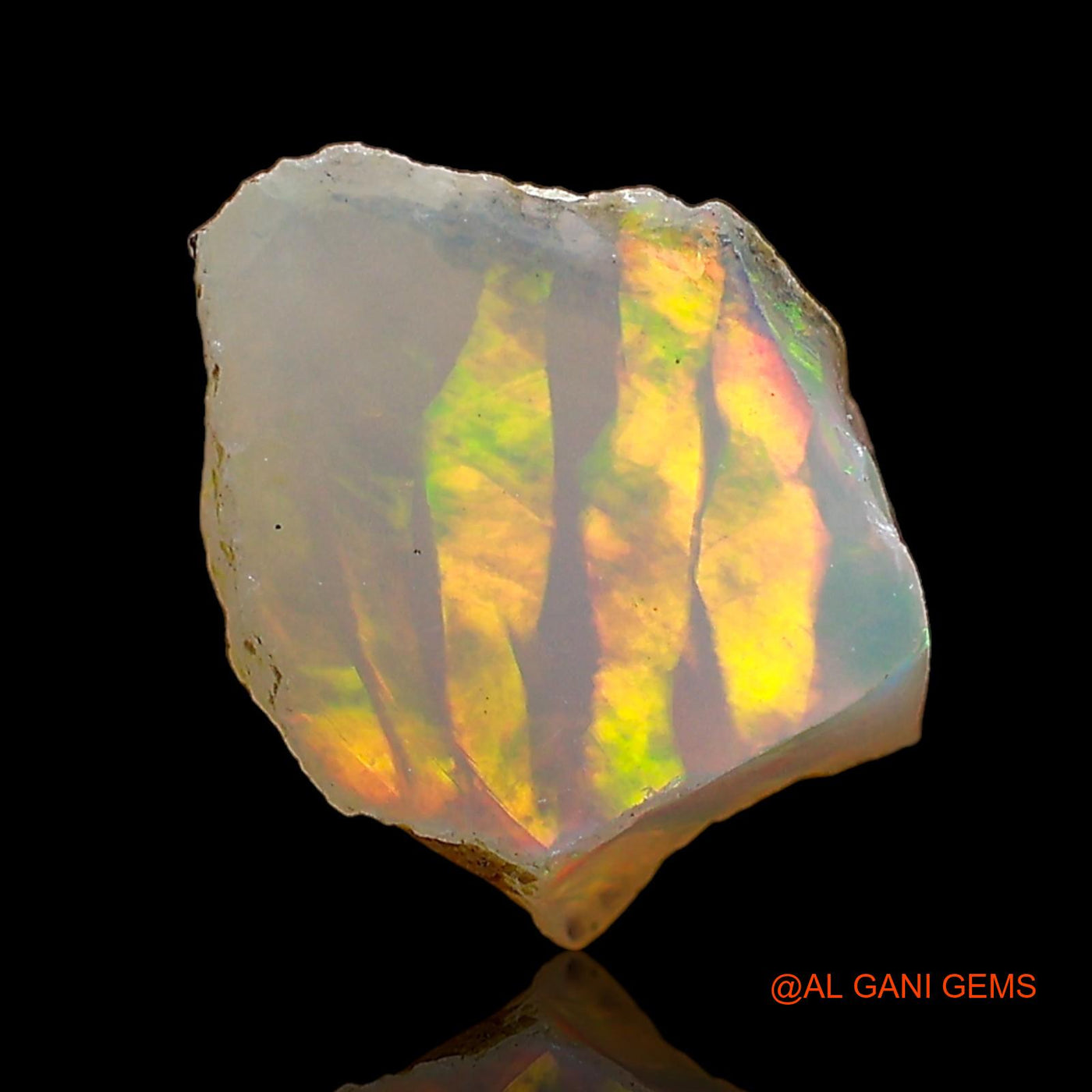 2.00 Cts Natural Ethiopian Fire Opal Fancy Rough Loose Gemstone For Jewelry 10x8x6 mm E-604