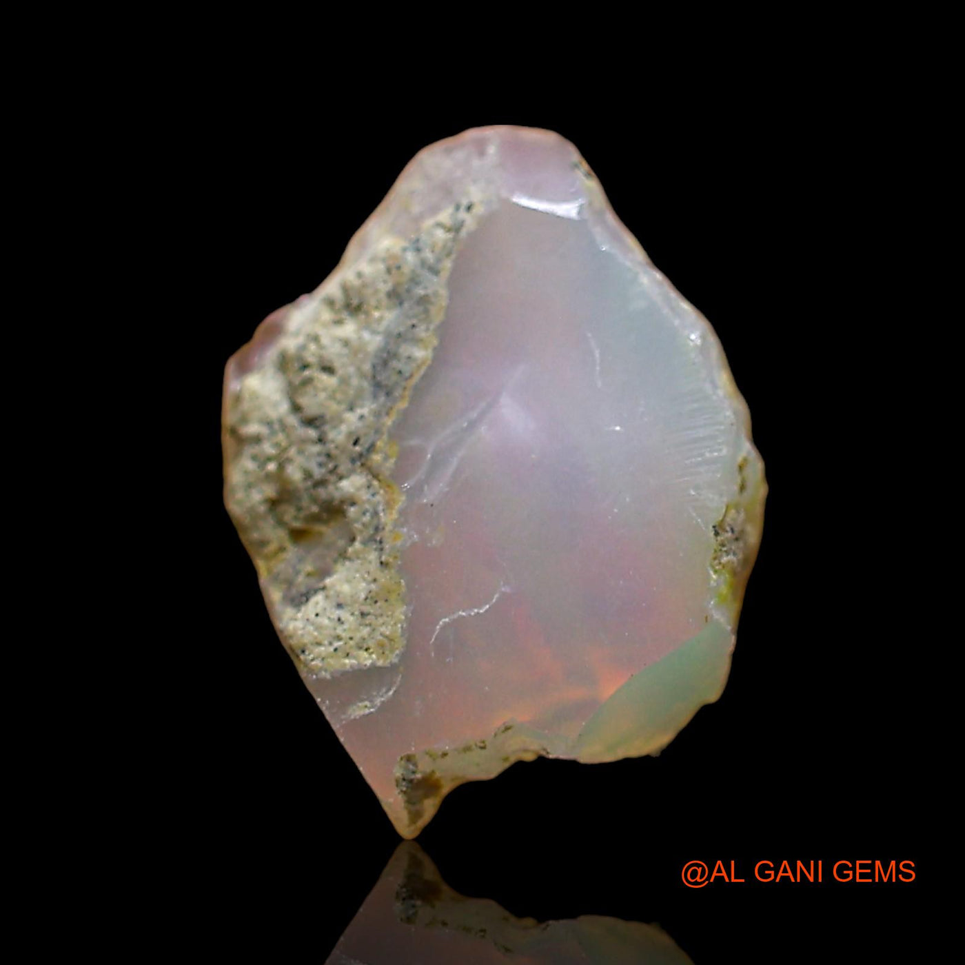 2.00 Cts Natural Ethiopian Fire Opal Fancy Rough Loose Gemstone For Jewelry 10x8x6 mm E-604