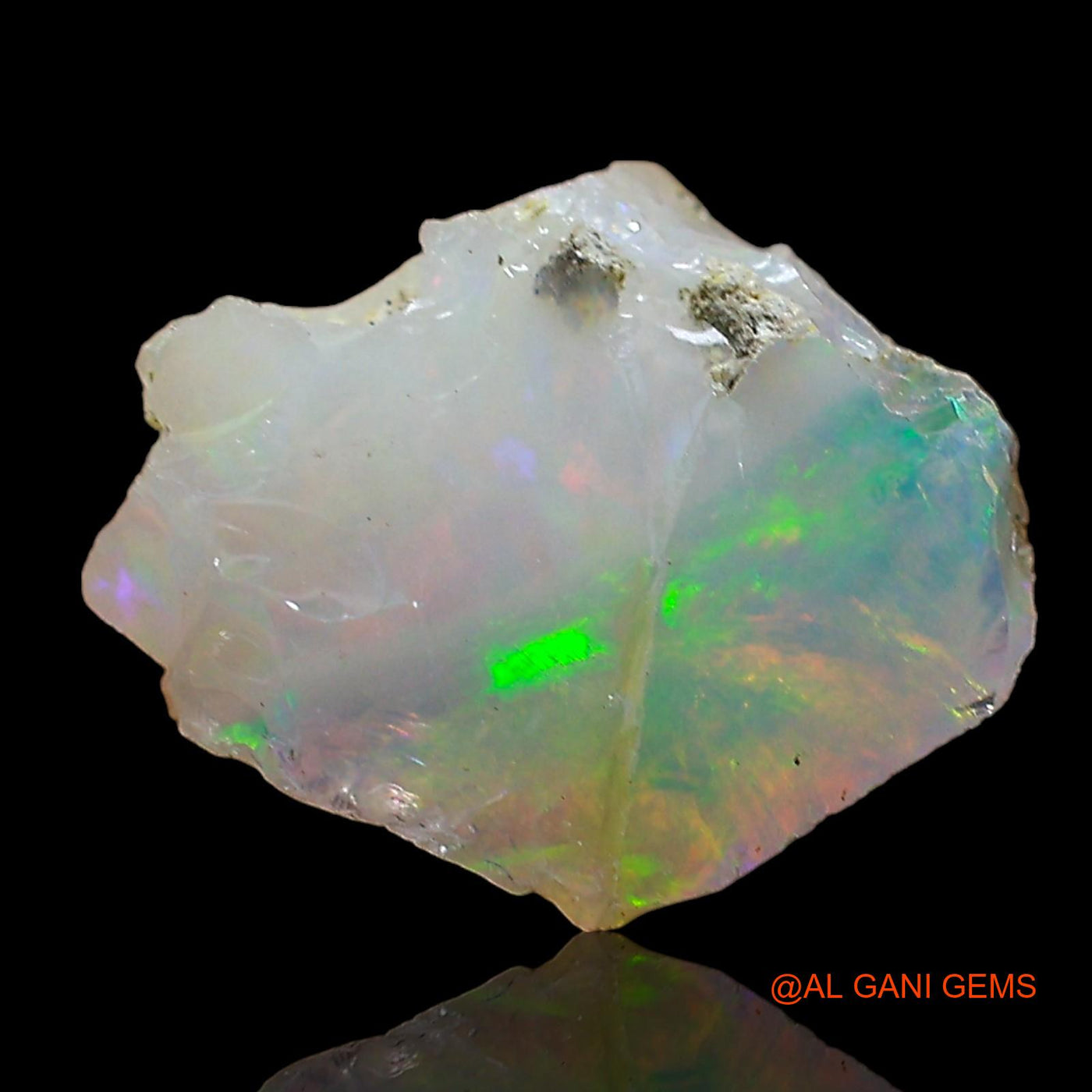 Natural Untreated Fire Opal Loose Gemstone Fancy Rough From Ethiopia 2.00 Cts 11x8x5 mm E-605