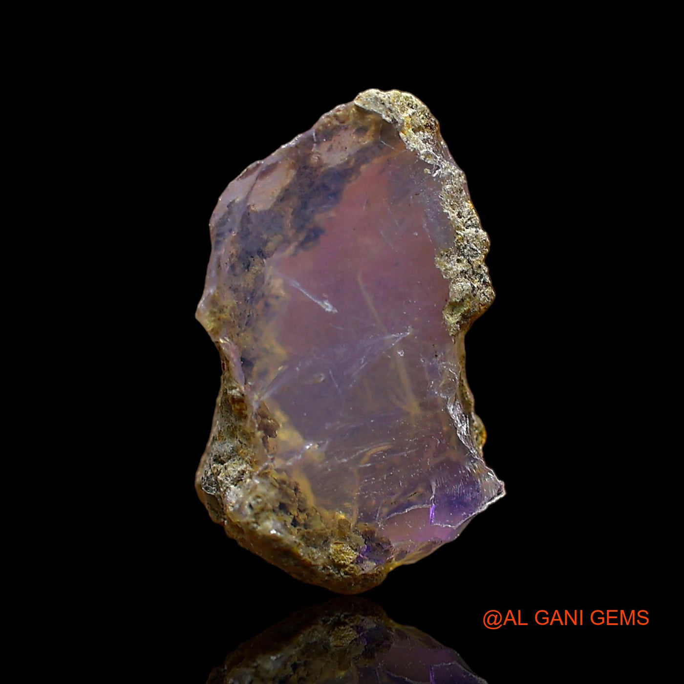 1.00 Cts Natural Ethiopian Fire Opal Loose Gemstone Fancy Rough 12x7x5 mm E-606