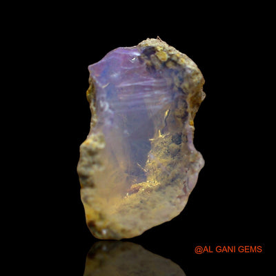 1.00 Cts Natural Ethiopian Fire Opal Loose Gemstone Fancy Rough 12x7x5 mm E-606