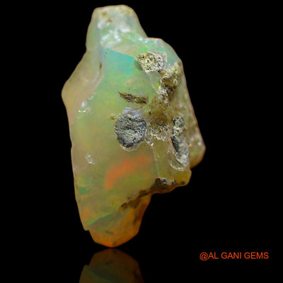 2.00 Cts Natural Ethiopian Fire Opal Loose Gemstone Fancy Rough 12x8x6 mm E-609