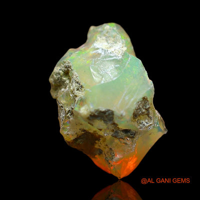 2.00 Cts Natural Ethiopian Fire Opal Loose Gemstone Fancy Rough 12x8x6 mm E-609