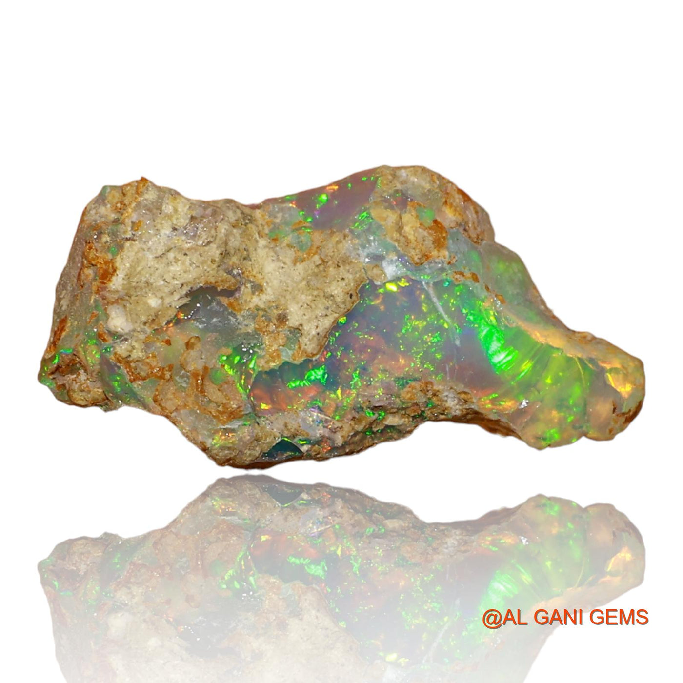 3.00 Cts Natural Ethiopian Fire Opal Loose Gemstone Fancy Rough 17x8x5 mm E-60