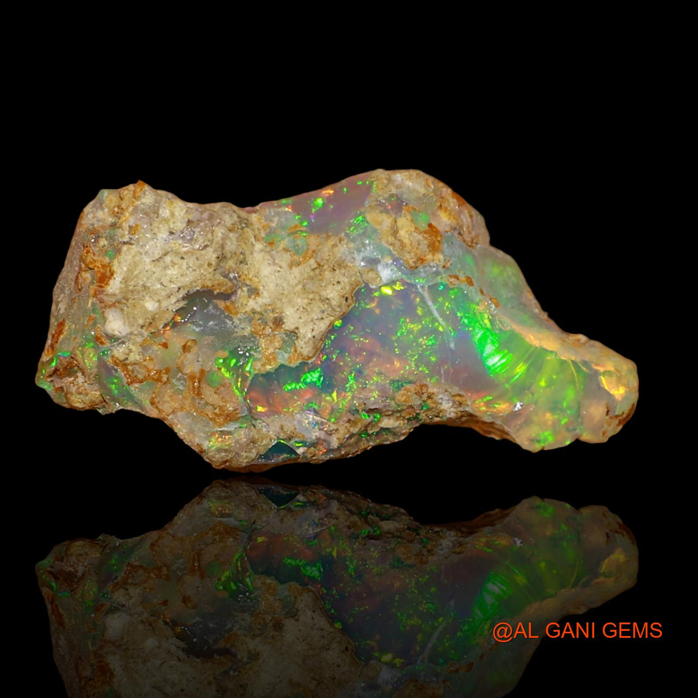 3.00 Cts Natural Ethiopian Fire Opal Loose Gemstone Fancy Rough 17x8x5 mm E-60