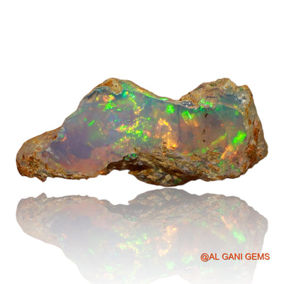 3.00 Cts Natural Ethiopian Fire Opal Loose Gemstone Fancy Rough 17x8x5 mm E-60