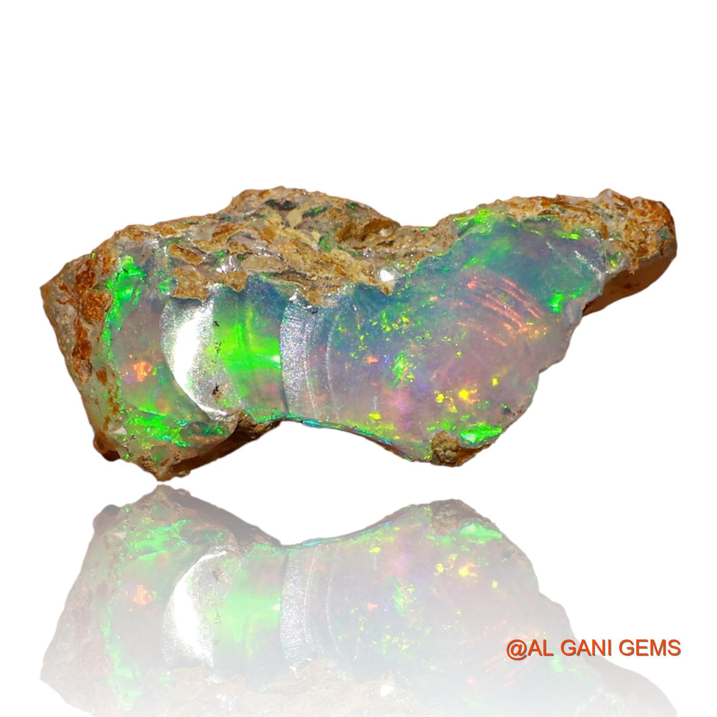3.00 Cts Natural Ethiopian Fire Opal Loose Gemstone Fancy Rough 17x8x5 mm E-60