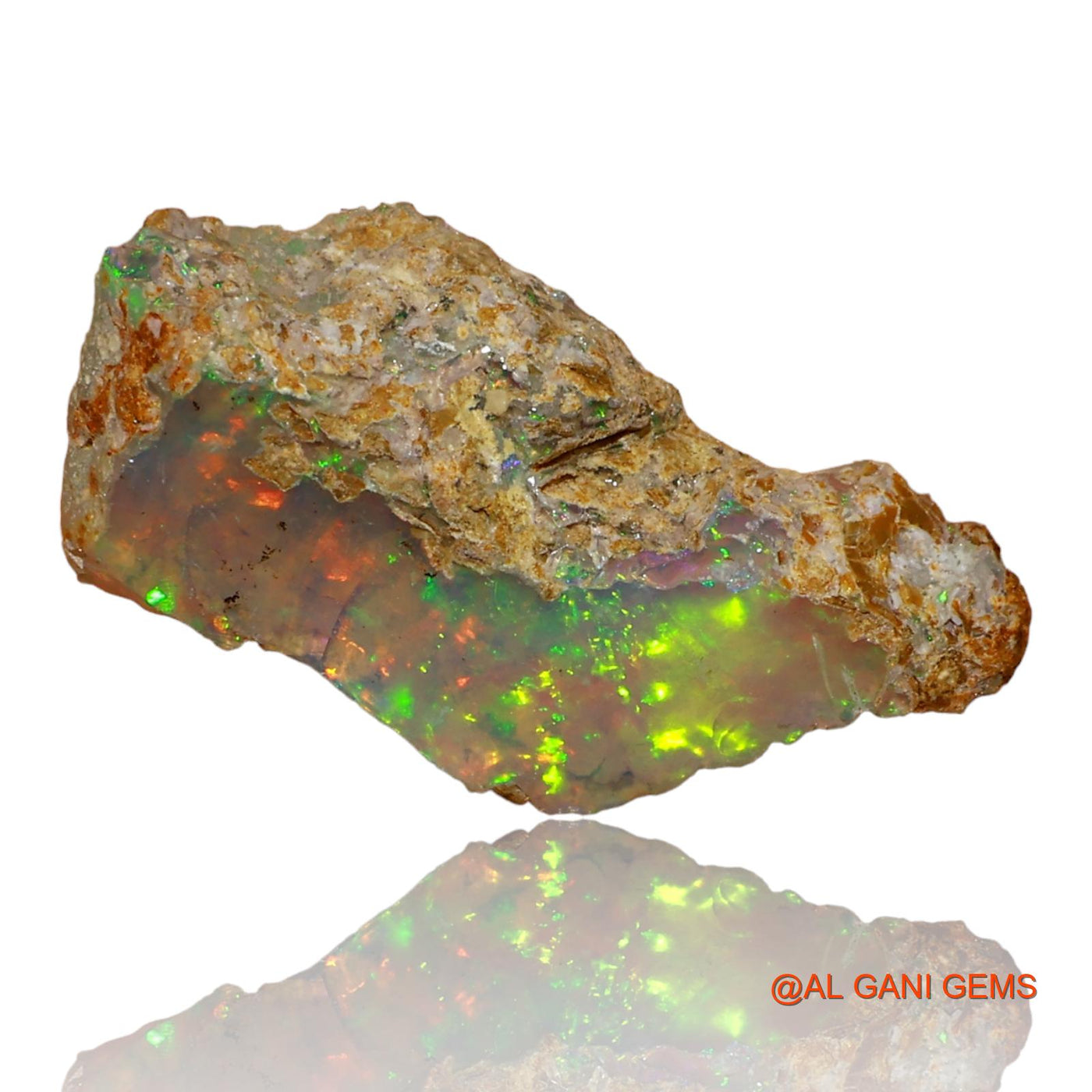 3.00 Cts Natural Ethiopian Fire Opal Loose Gemstone Fancy Rough 17x8x5 mm E-60