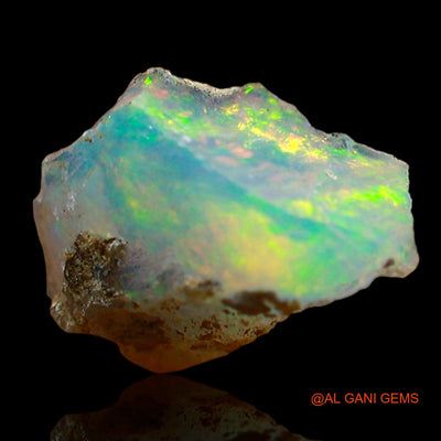 Natural Fire Opal Gemstone 2.00 Cts Loose Fancy Rough From Ethiopia 12x7x6 mm E-610