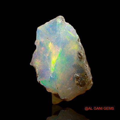 Natural Fire Opal Gemstone 2.00 Cts Loose Fancy Rough From Ethiopia 12x7x6 mm E-610