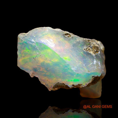 Natural Fire Opal Gemstone 2.00 Cts Loose Fancy Rough From Ethiopia 12x7x6 mm E-610