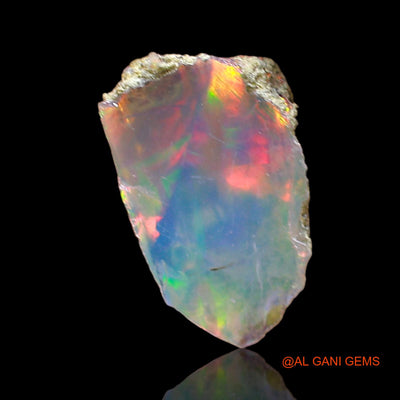 1.00 Cts Unheated Ethiopian Fire Opal Loose Gemstone Fancy Rough Natural 11x7x3 mm E-611