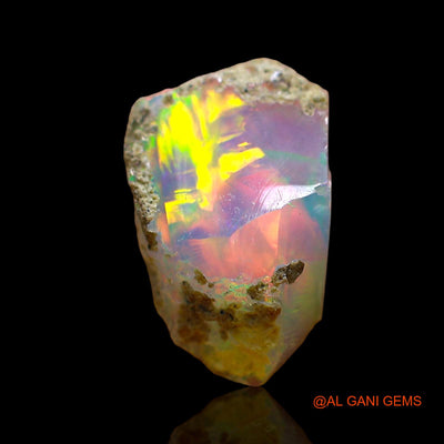 1.00 Cts Unheated Ethiopian Fire Opal Loose Gemstone Fancy Rough Natural 11x7x3 mm E-611