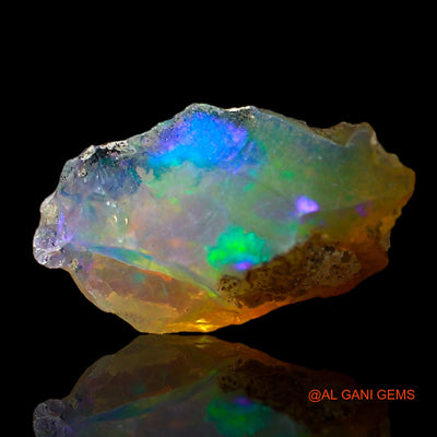 1.00 Cts Unheated Ethiopian Fire Opal Loose Gemstone Fancy Rough Natural 12x7x5 mm E-612